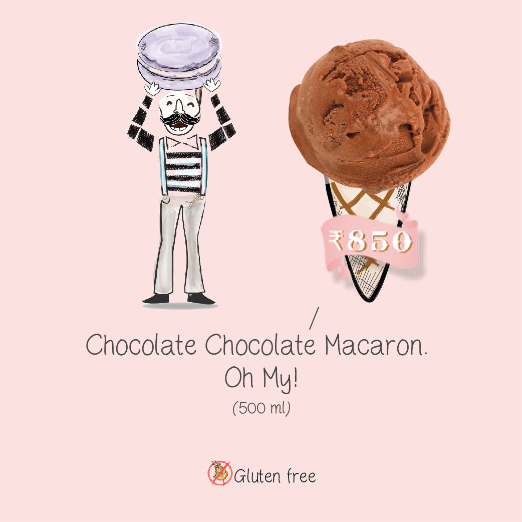 Chocolte Chocolate Macaron. Oh My!