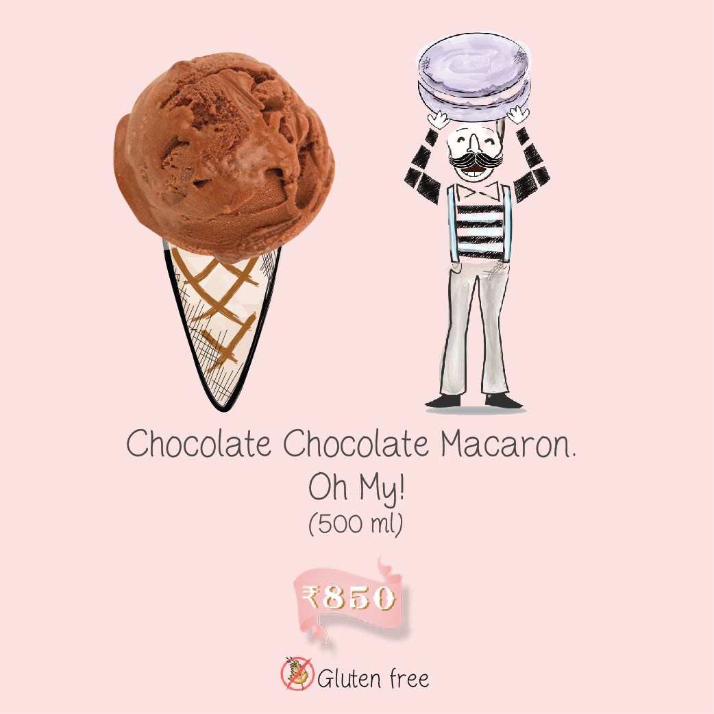 Chocolte Chocolate Macaron. Oh My!